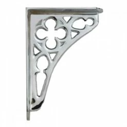 Quatrefoil Chrome Cistern Brackets (Pair) 127mm | Old Fashioned Bathrooms