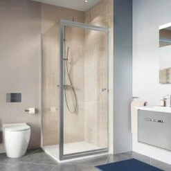 Crosswater 'Clear 6' Infold Door & (Optional) Side Panel