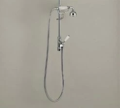 Edwards & Co Diverter Cradle Handshower & Hose (for Exposed Showers) Old Fashioned Bathrooms