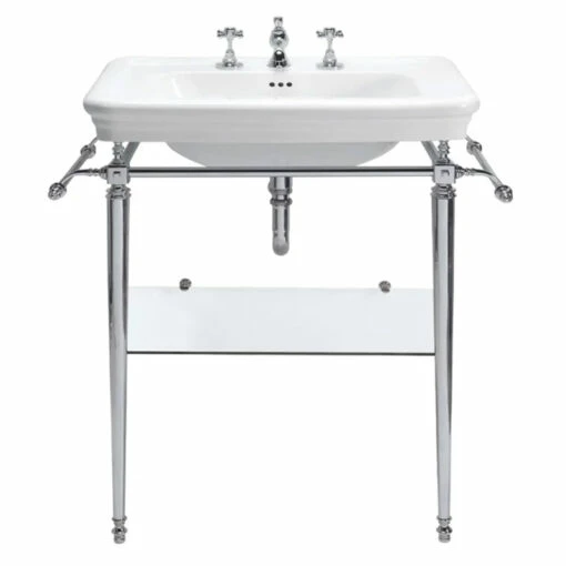 Etoile Vergennes Large Basin & Stand - 700mm | Old Fashioned Bathrooms -Oldfashionedbathrooms Store etoile vergennes basin chrome