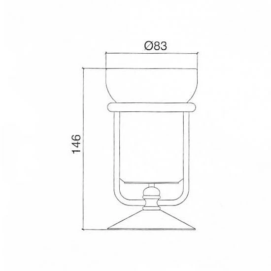 Flora Freestanding Tumbler By Old Fashioned Bathrooms 2 Flora Freestanding Tumbler By Old Fashioned Bathrooms - Image 2