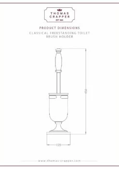 Thomas Crapper Classical Freestanding Toilet Brush Holder 7 Thomas Crapper Classical Freestanding Toilet Brush Holder -Oldfashionedbathrooms Store freestanding toilet brush holder thomas crapper classical pdf