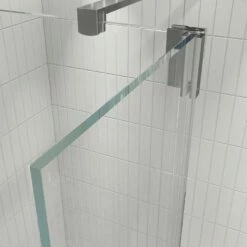 Crosswater 'Gallery 10' Glass Corner With Hinged Deflector | Suffolk 8 Crosswater 'Gallery 10' Glass Corner With Hinged Deflector | Suffolk -Oldfashionedbathrooms Store gallery 10 hinged deflector panel close up out w900 h900 1