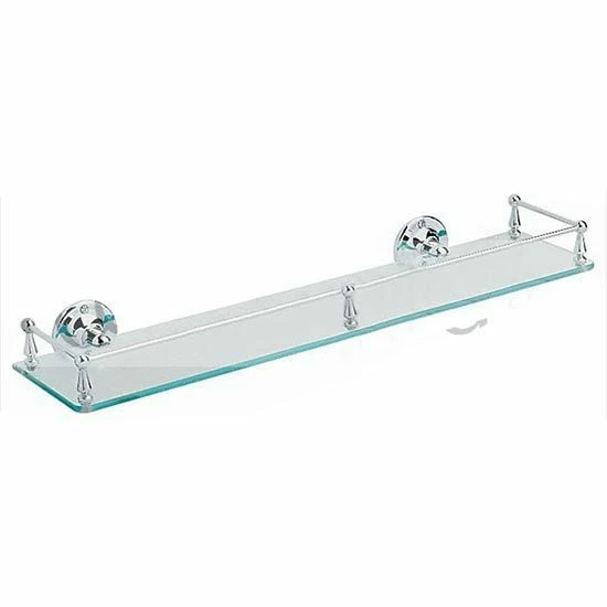 Heritage Gallery Shelf In Chrome Finish | Old Fashioned Bathrooms 1 Heritage Gallery Shelf In Chrome Finish | Old Fashioned Bathrooms