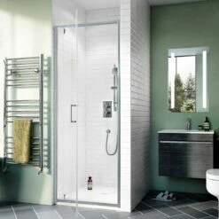 Crosswater 'Kai 6' Pivot Door & (Optional) Side Panel -Oldfashionedbathrooms Store kai 6 pivot door in rec w900 h900 1
