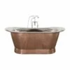 Copper Normandy Bateau Bath - Copper Exterior & Nickel Interior | Suffolk