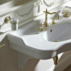 Palladio 100cm Console Basin On Ceramic Brackets | OFB -Oldfashionedbathrooms Store palladio 100cm console3