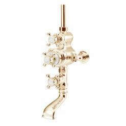 St James Antique Gold Traditional Exposed Valve And Bath Filler | OFB