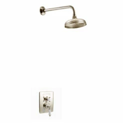 St James - 'Kit 4' Nickel Concealed Shower | Old Fashioned Bathrooms
