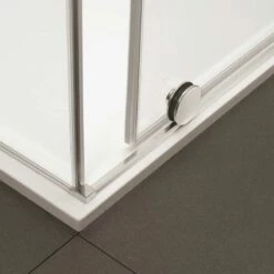 Crosswater 'Svelte 8' Single Sliding Door & (Optional) Side Panel -Oldfashionedbathrooms Store svelte slider bottom roller and bar w900 h900