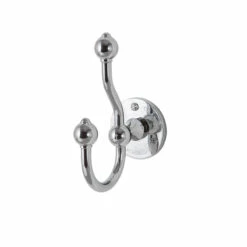 Thomas Crapper Classical Double Towel Hook | Old Fashioned Bathrooms