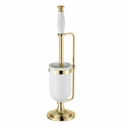 Thomas Crapper Classical Freestanding Toilet Brush Holder 6 Thomas Crapper Classical Freestanding Toilet Brush Holder -Oldfashionedbathrooms Store tc classical toilet brush holder brass