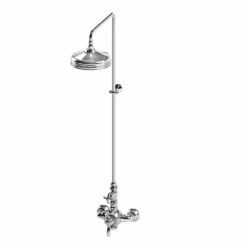 Thomas Crapper 1920 Exposed Thermostatic Shower Valve, Rigid Riser & Rose