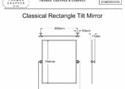 Thomas Crapper Classical Rectangle Tilt Mirror | OFB -Oldfashionedbathrooms Store thomas crapper classic rectangle tilt mirror pdf