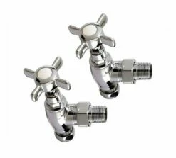 Traditional Angled Radiator Valve - Old Fashioned Bathrooms